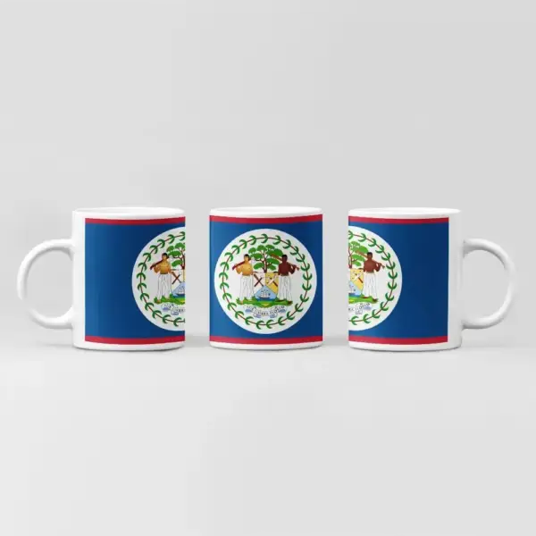 Belize Flag Coffee Mug, Belize Country National Flag Mug