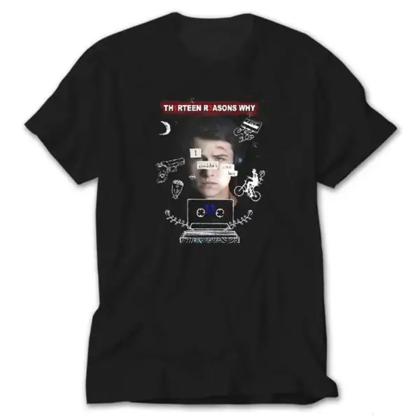 13 Reasons Why Save, Black T-Shirt