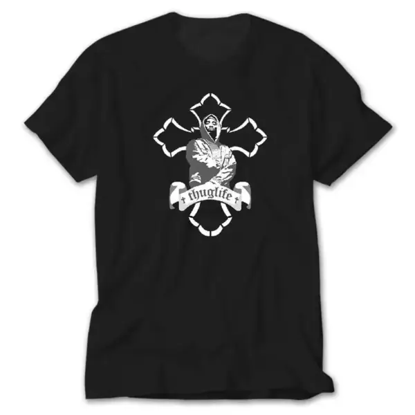 2pac Thug Life, Black T-Shirt
