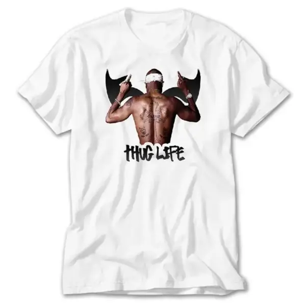 2pac Thug Life, White T-Shirt