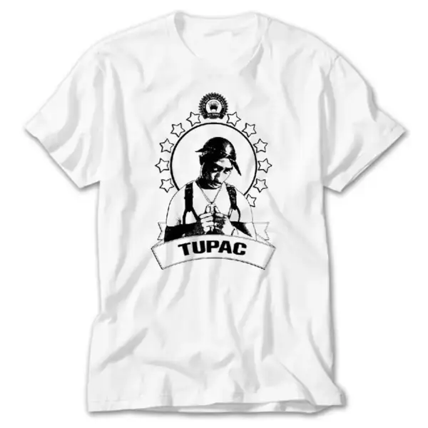 2pac, White T-Shirt