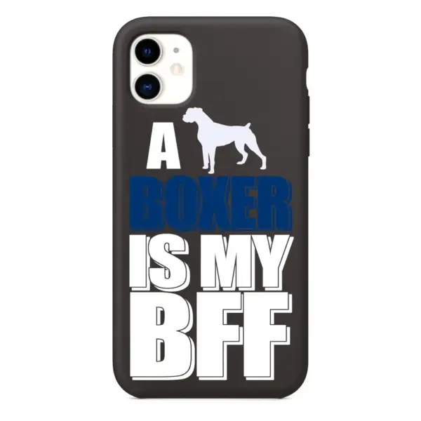 A Boxer Is My BFF iPhone Case, A Boxer Is My BFF Artwork iPhone 15 Phone Case