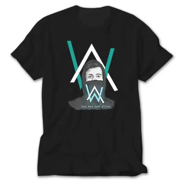 Alan Walker You are Not Alone, Black T-Shirt