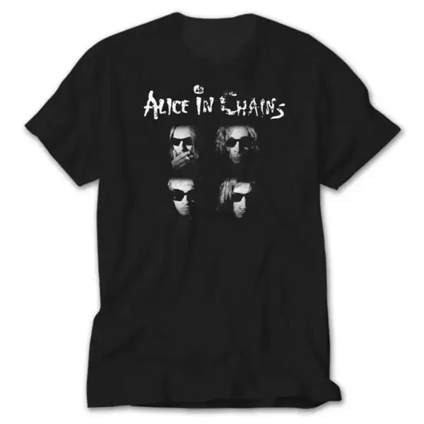 Alice in Chains Group, Black T-Shirt