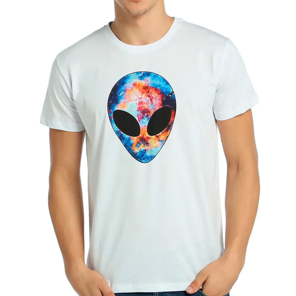 Alien Cosmos Men's White T-shirt