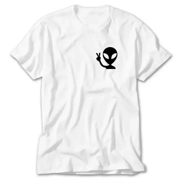 Alien Funny, White T-Shirt