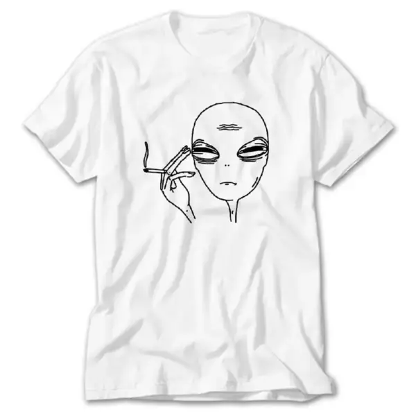 Alien Smoke, White T-Shirt