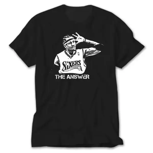 Allen Iverson The Answer, Black T-Shirt