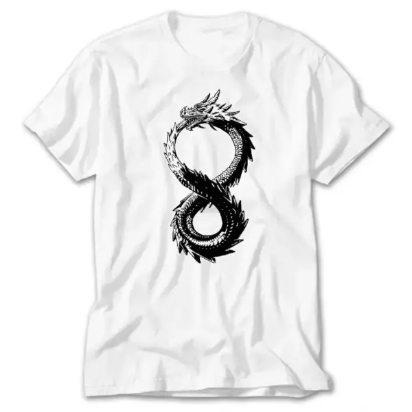Altered Carbon Dragon, White T-Shirt