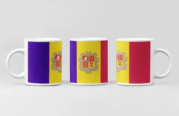 Andorra Flag Coffee Mug, Andorra Country National Flag Mug