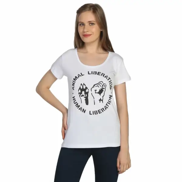 Animal Liberation Women's White T-Shirt