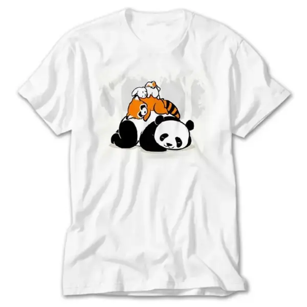 Animals Sleeping, White T-Shirt