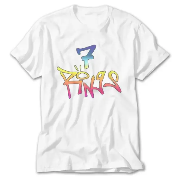 Ariana Grande Seven Rings, White T-Shirt