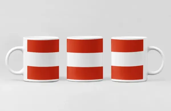 Austria Flag Coffee Mug, Austria Country National Flag Mug