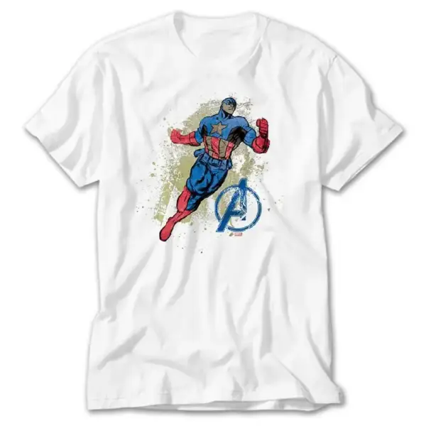 Avangers Captain Grunge, White T-Shirt