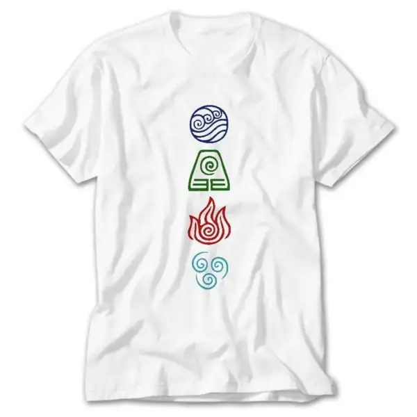 Avatar Four Elements, White T-Shirt