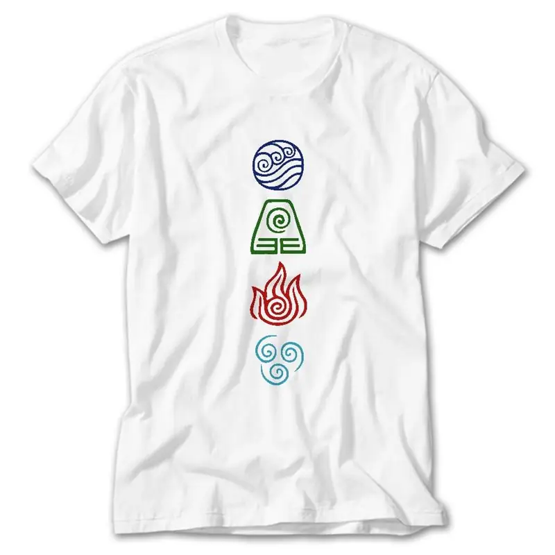 Avatar Four Elements, White T-Shirt
