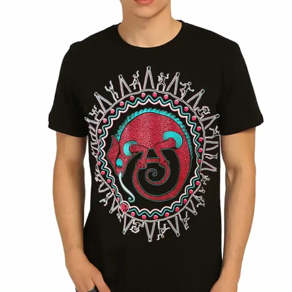 Hunter's Love Chameleon Men's Black T-shirt