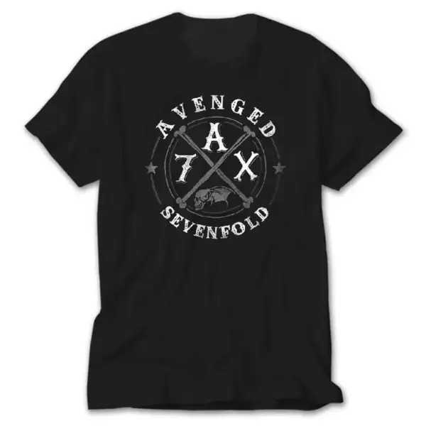 Avenged Sevenfold A7X Patch, Black T-Shirt