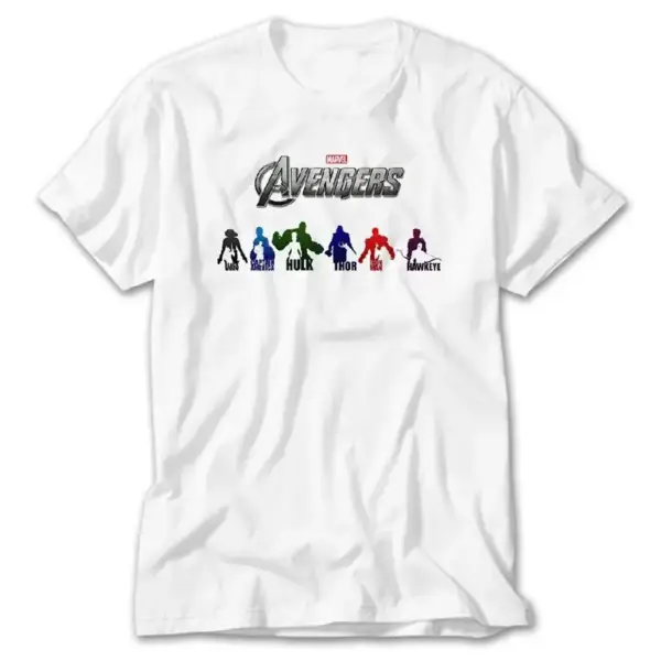 Avengers Team, White T-Shirt