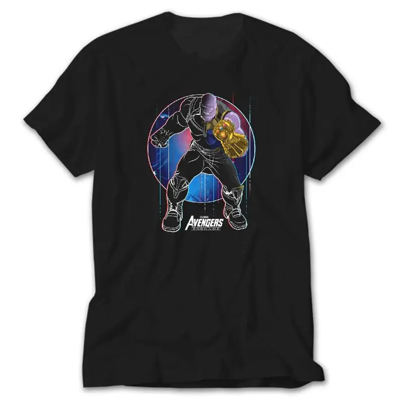 Avengers Thanos Punch, Black T-Shirt