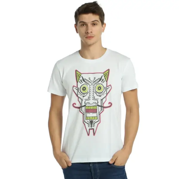 Dali Men's White T-Shirt - Image 2