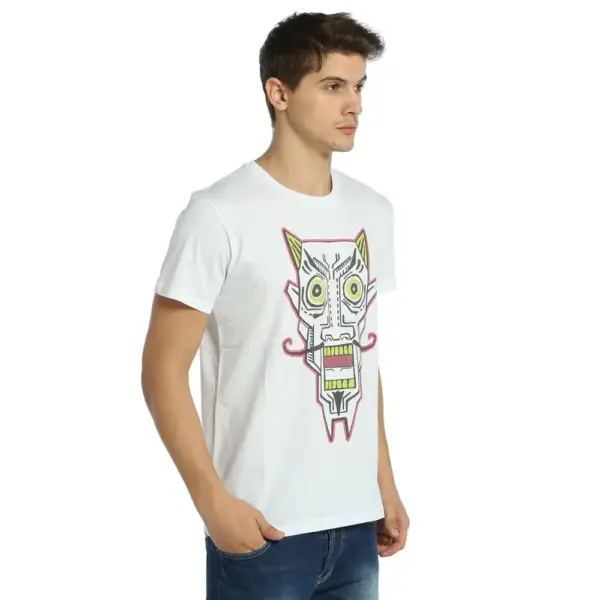 Dali Men's White T-Shirt - Image 3