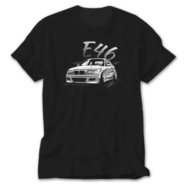 BMW E46 Tuning, Black T-Shirt