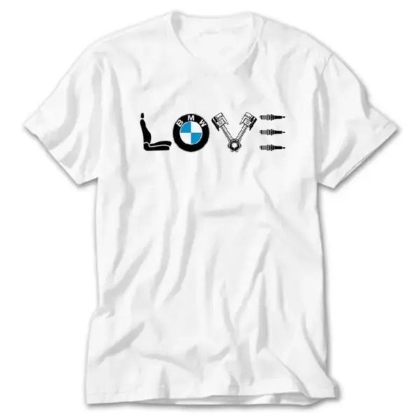 BMW Love, White T-Shirt