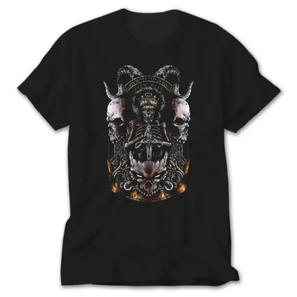 Baphomet Skull Black T-Shirt