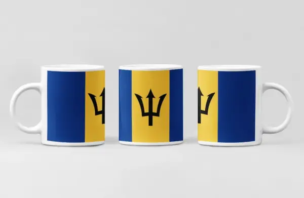 Barbados Flag Coffee Mug, Barbados Country National Flag Mug