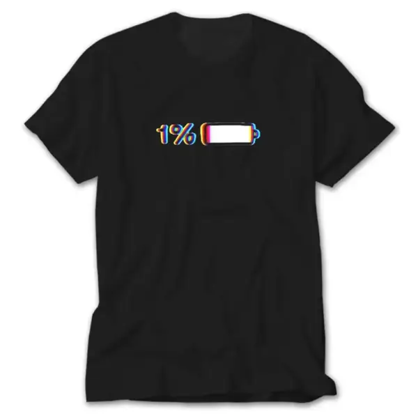 Battery Low, Black T-Shirt