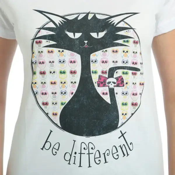 Be Different Women's White T-Shirt - Image 2