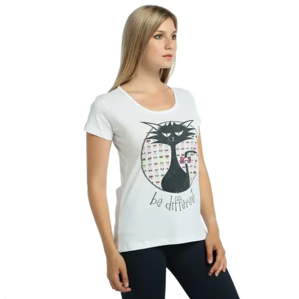 Be Different Women's White T-Shirt - Image 3