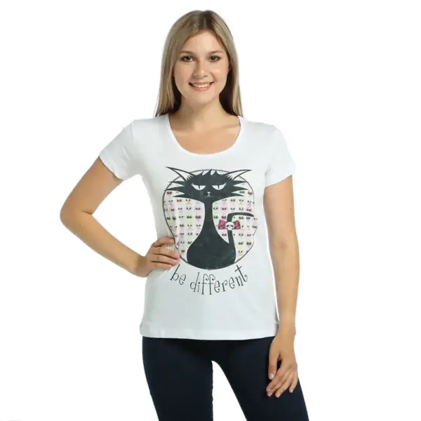Be Different Women's White T-Shirt