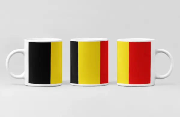 Belgium Flag Coffee Mug, Belgium Country National Flag Mug