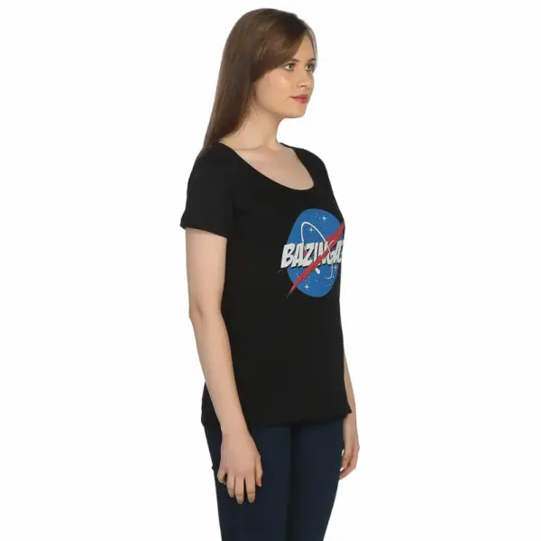 Big Bang Theory Bazinga Women's Black T-Shirt - Image 3
