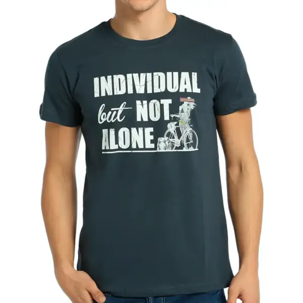 Individual But Not Alone Men's Charcoal T-Shirt