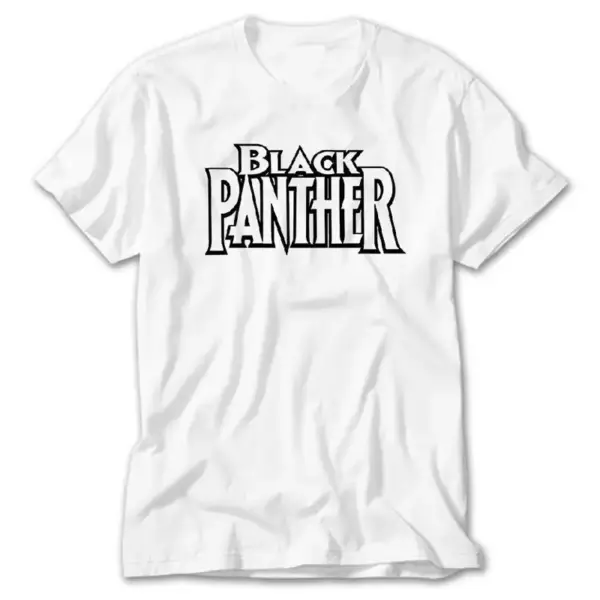 Black Panther, White T-Shirt