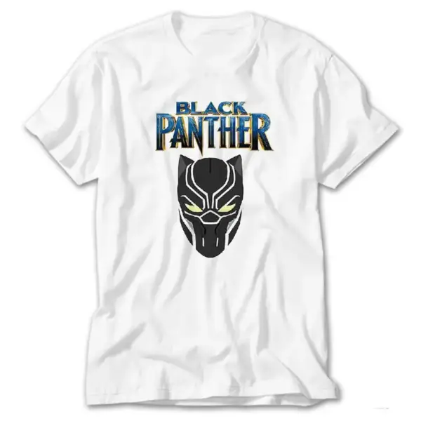 Black Panther, White T-Shirt