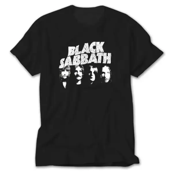 Black Sabbath Group Black T-Shirt