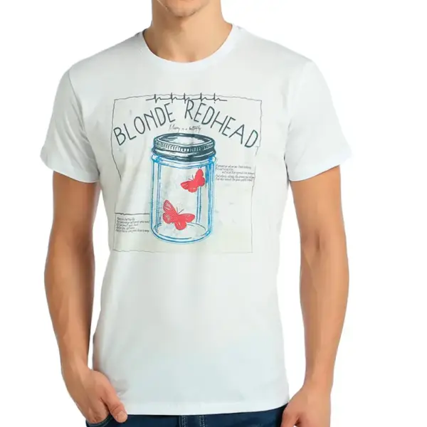 Blonde Redhead Men's White T-Shirt