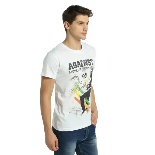 Bob Marley Modern Football Men's White T-Shirt - Image 2