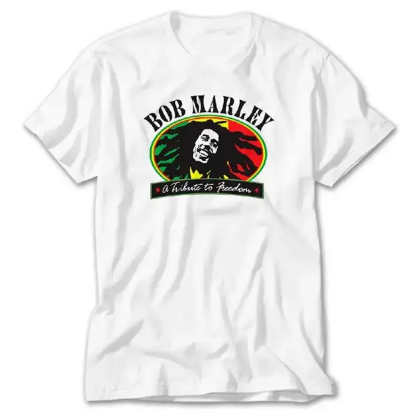 Bob Marley Freedom, White T-Shirt