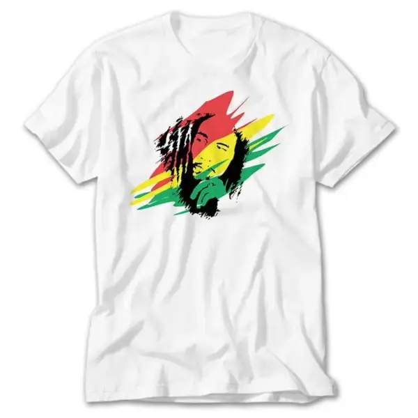 Bob Marley, White T-Shirt