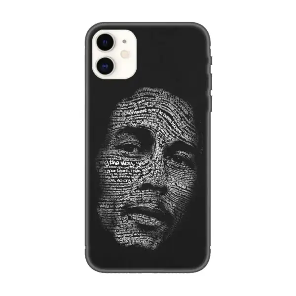 Bob Marley iPhone Case, Bob Marley Artwork iPhone 15 Phone Case