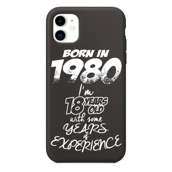 Born in 1980 iPhone Case, Born in 1980 Artwork iPhone 15 Phone Case