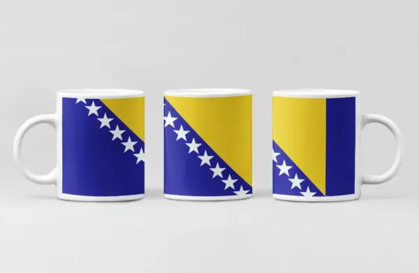 Bosnia and Herzegovina Flag Coffee Mug, Bosnia and Herzegovina Country National Flag Mug