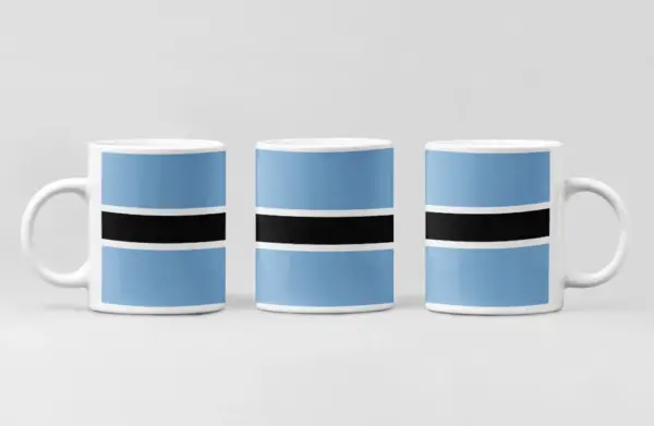 Botswana Flag Coffee Mug, Botswana Country National Flag Mug