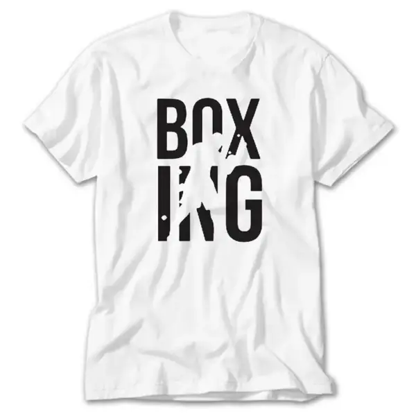 Boxing Logo, White T-Shirt